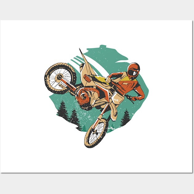 Cool Dirt Bike Wall Art by BamBam